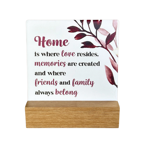 Fleur Ceramic Plaque - Home