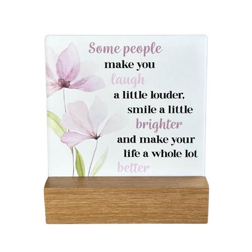 Fleur Ceramic Plaque - Some People