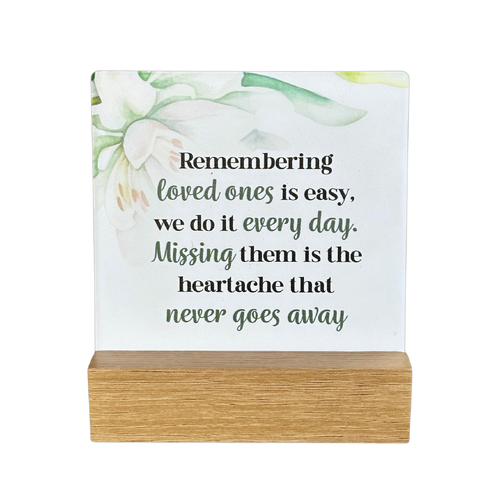 Fleur Ceramic Plaque - Love Ones