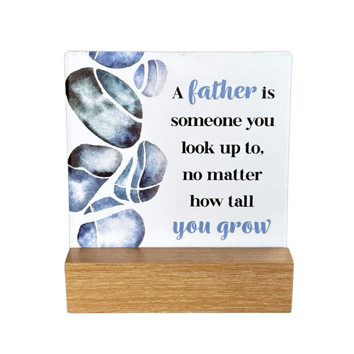 Fleur Ceramic Plaque - Father