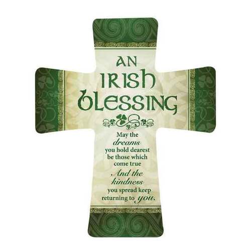 Porcelain Cross - An Irish Blessing