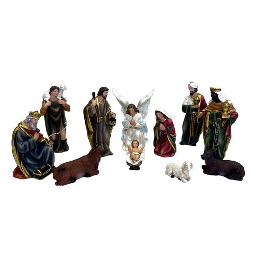 Nativity Set Resin - 11 pcs - 125mm