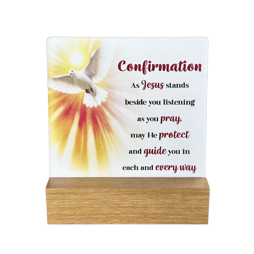 Fleur Ceramic Plaque - Confirmation