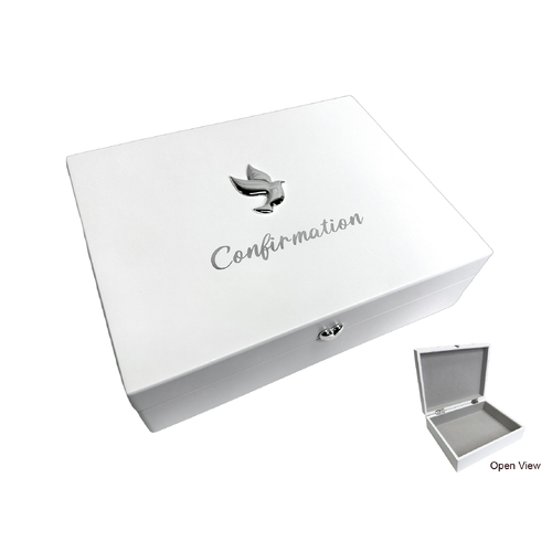 Confirmation Memory Keepsake Box w/Motiff