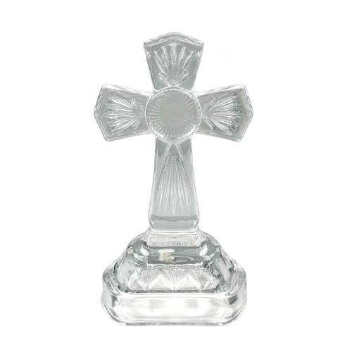 Glass Cut Standing Cross - 175mm