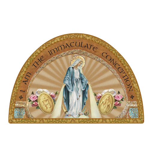 Icon Arch Wood Plaque - Miraculous