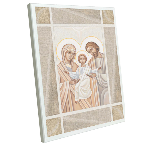 Wooden Plaque Holy Family