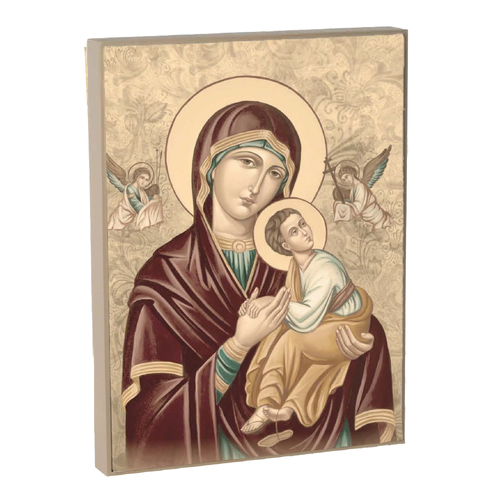 Wooden Plaque Our Lady of Perpetual Succor