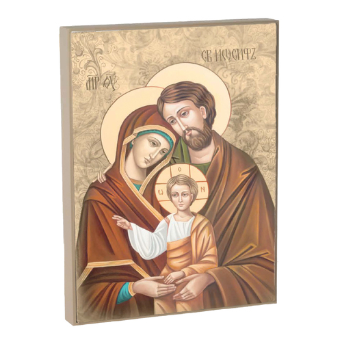 Wooden Plaque Holy Family