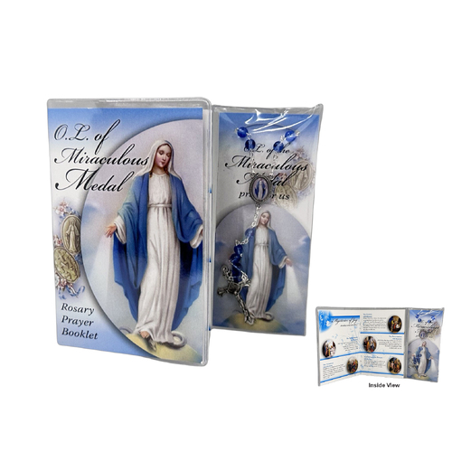 Rosary Beads and Rosary Book Set - Miraculous