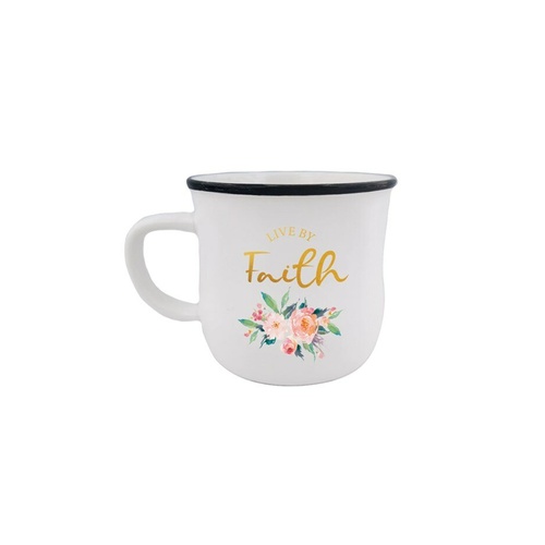 Ceramic Mug Live by Faith (370ml)