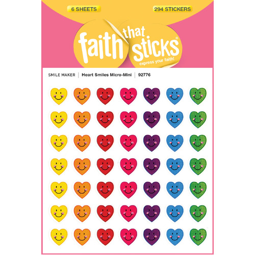 Heart Smiles Micro-Mini (6 Sheets, 294 Stickers) 