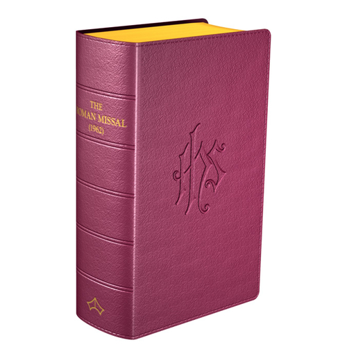 Daily Missal 1962, Genuine Leather, Burgundy