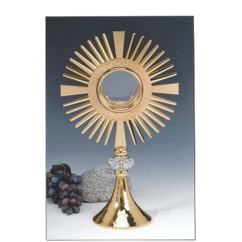 Monstrance Gold with Marble Base