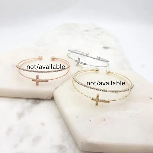 Bangle w/Silver Cross