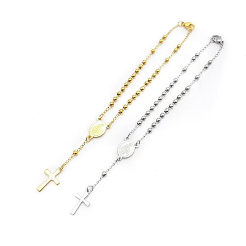 Stainless Steel Rosary Decade - Gold