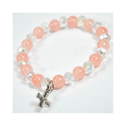 Bracelet - Peach/Clear