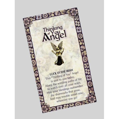 Lapel Angel Thinking of You -Irish