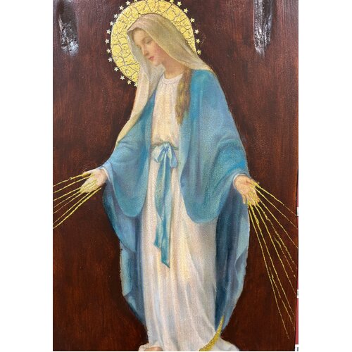 Miraculous Large Wood Plaque 40 x 29cm