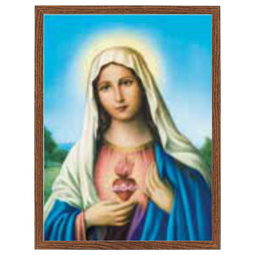 Wood Frame - Sacred Heart of Mary