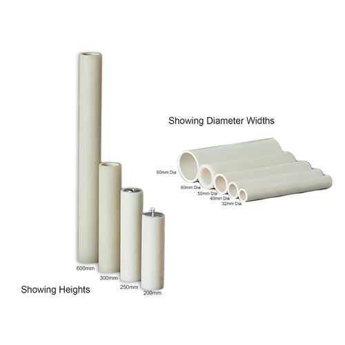 Plastic Candle Tube 250 x 50mm (10 x 2)