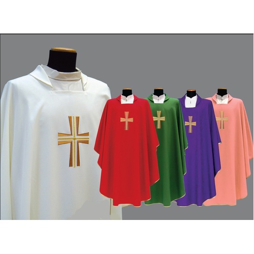 Chasuble & Stole - Cross [Colour: Green]